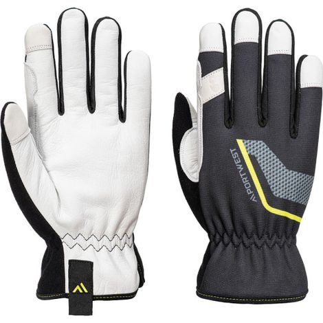 Guantes de estilo mecánico de altas prestaciones Stretch Utility Negro A775 XL