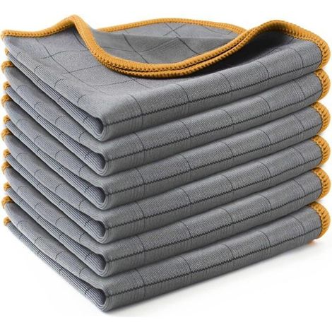 Wiederverwendbare Reinigungstücher aus Kohlefaser – 6er-Pack – 40 x 40 cm, zur Reinigung von Küchenbesteck, Details (1/4)