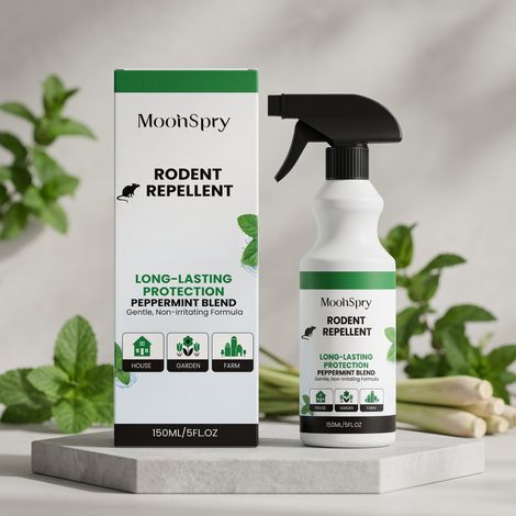 Mouse repellent spray, convenient and easy to use, suitable for houses, gardens, and farms. 150ml (1/5)