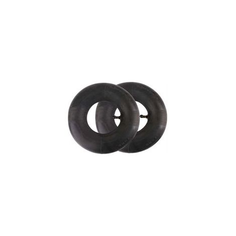 2 Chambres à Air 4.10/3.50-4 avec Tige de Valve pour Tondeuse Brouette Chariot Jardin Poussette Générateur (1/4)