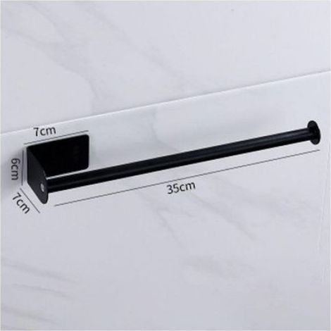Porte serviettes en papier sans perçage - Acier inoxydable 304 nickel brossé Installation auto adhésive sans outils (1/5)