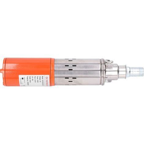 Pompe solaire immergée 24V puits profond, moteur cuivre, corps inoxydable, kit complet avec câble, pour forage, irrigation jardin, débit élevé, économie d'énergie. (1/5)