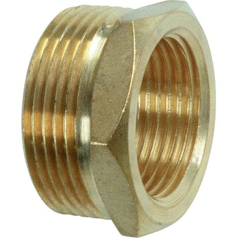 Meister Cornat Messing Reduzierstück AG 3/4 + IG 1/2 Schraubfittings