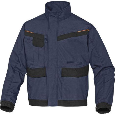 Delta Plus, Giacca da Lavoro Mach2, XL, Blu Navy-Nero, Poliestere-Cotone, Multitasche