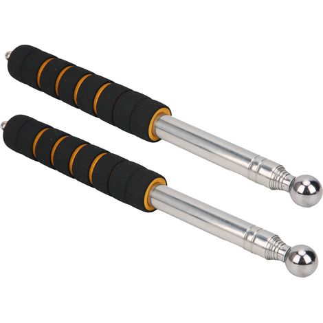 Lot de 2 marteaux télescopiques à tambour vide, tiges de test portables pour carrelage, outil d'inspection de pièces, 130 cm