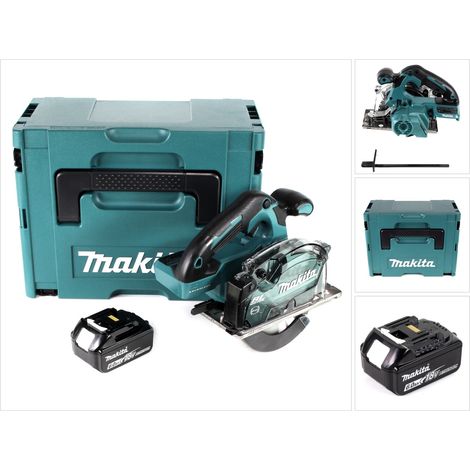 Makita DCS 553 G1J Scie circulaire portative à métaux sans fil 18V 150 mm Brushelss + 1x batterie 6,0Ah + Makpac - sans chargeur