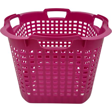 BURI Wäschekorb Set Universalkorb vers. Farben Stapelkörbe Gartenkörbe Korb robust - lila, 1 Stück