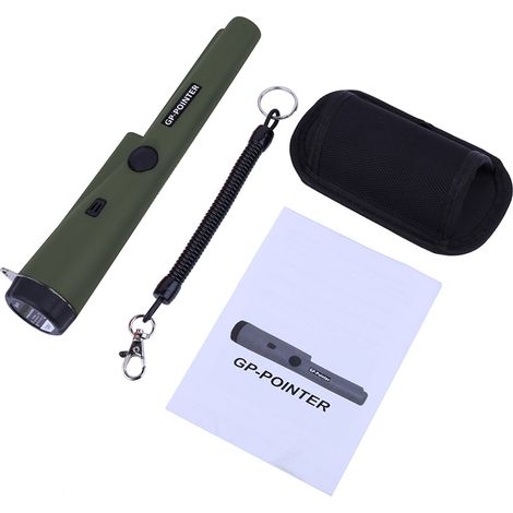 Détecteur de métaux portable à main polyvalent avec baguette pointeur et lampe LED (1/5)