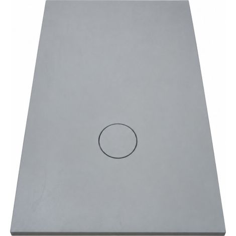 Receveur de Douche Extra-Plat 120x80x3cm O'DESIGN Iro Solidstone Gris Basalte - IRO120X80GB (1/3)