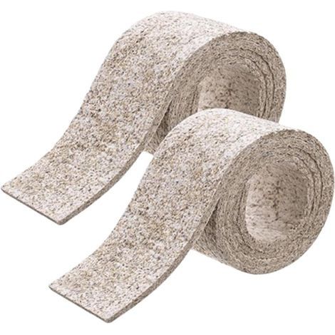 2pcs Ruban d'étanchéité pour poêle à bois, joint pour poêle à bois,Joint de porte de cheminée autocollant, joint de brûleur,Joint de montage de brûleur pratique, accessoires de poêle (1/5)