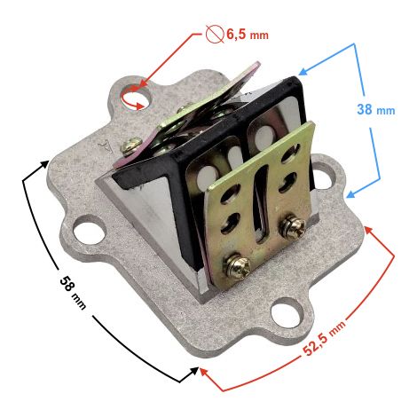 Válvula de diafragma para scooter 2T (1/4)