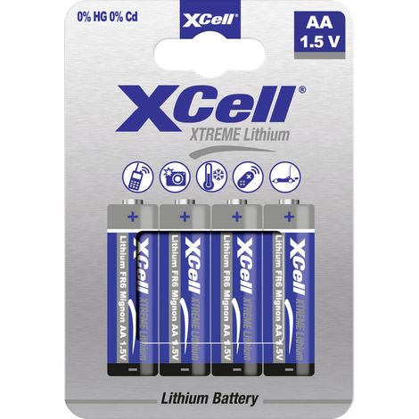 XCell XTREME FR6/L91 Mignon (AA)-Batterie Lithium  1.5 V 4 St.