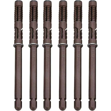 Versteckte Wandregalhalterung, Ø10 x 100 mm – Robuste, unsichtbare Halterung, verdeckte Regalträger für DIY-Wandregale, schwebende Paneele [6er-Pack], Fonta (1/4)