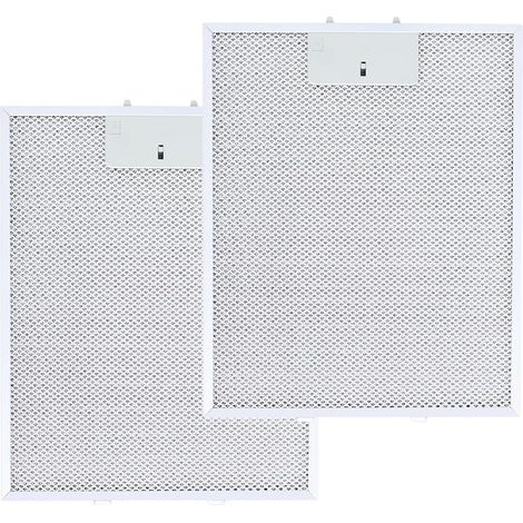 Packung mit 2 universellen Ersatzfiltern für Dunstabzugshauben, Metallfettfilter für Dunstabzugshauben (310 x 250 x 9 mm) (1/5)