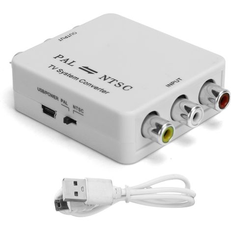 Convertisseur PAL vers NTSC Convertisseur de format HD PAL/NTSC pour lecteur DVD VCD enregistreur caméscope magnétoscope DVR PS3 (1/4)