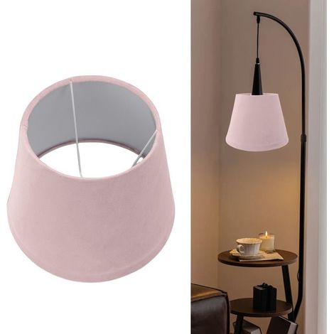 BelleRise - Abat-jour moderne velours – E27/E14 – élégant chambre salon – gris anthracite (1/5)
