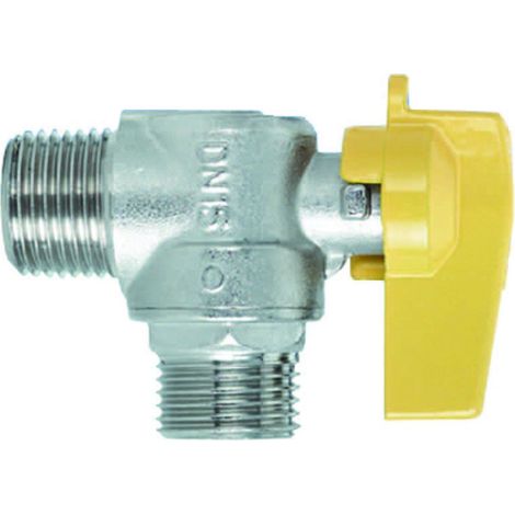 Rubinetto gas maschio maschio 1/2 per metano - gpl - 4 pz