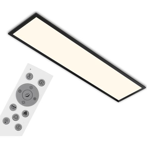 LED Panel Dimmbar Fernbedienung Farbwechsel CCT 24W schwarz Metall IP20 Briloner