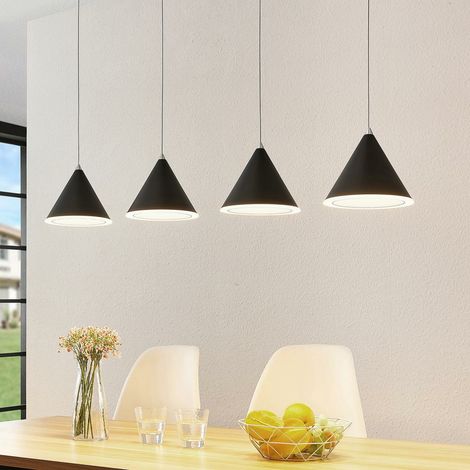 [GEBRAUCHT] B-Ware Lucande Livan Led Hängeleuchte Hängeleuchte Lampe Leuchte Deckenlampe Schwarz 4