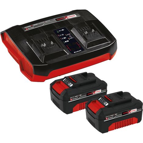 [JAMAIS UTILISÉ] Einhell Batterie 2x 4,0Ah & Twincharger Kit (1/3)