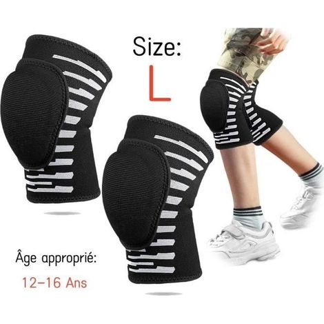 Kompressions-Kniebandage, elastische Sport-Kniebandage, stoßdämpfende Kniebandage, für Meniskus, Arthritis, Tanz (L) (1/4)