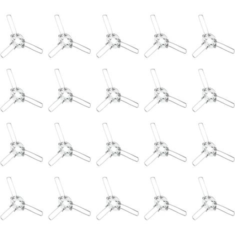 20 Pièces Clips Ressorts Fer Trois Branches Fixation Abat Jour Lot (1/5)