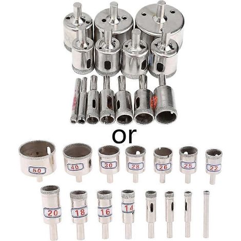 Outils de coupe pour scie à carreaux en verre et céramique, forets à noyau revêtus de 6 à 50 mm (1/5)