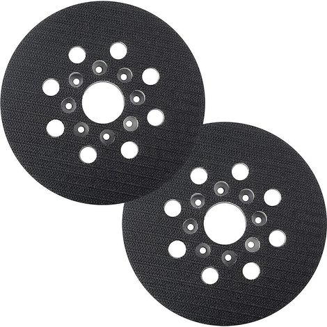 Plateau de ponçage de 125 mm compatible avec Bosch PEX 220 A, GEX 125-1 AE, PEX 220 AE, Skil 7402/7490 (2 pièces) (1/5)