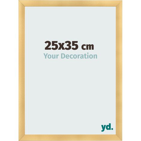 yd. - Cadre photo 25x35 - Or Mat - MDF - Pisa (1/5)