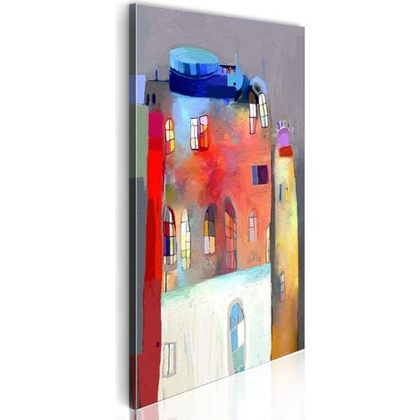 Quadro - Casetta iridata - 40x80 (1/4)