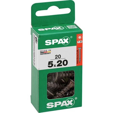 Spax Universalschrauben 5 x 20 mm T20 Vollgewinde - 20 Stk. (1/3)