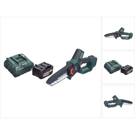 Metabo MS 18 LTX 15 sega da potatura a batteria 18 V 15 cm 5 m/s + 1x batteria ricaricabile 4,0 Ah + caricatore