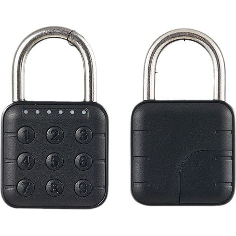 Cadenas à Code 6 Chiffres pour Casier Sport Sécurité Électronique Étanché Avec Goulot en Inox Peut Stocker Dix Mots de Passe pour les Casiers du Gym (1/5)