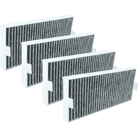 vhbw 4x Aktivkohlefilter kompatibel mit Miele DAC Kochfeldabzug