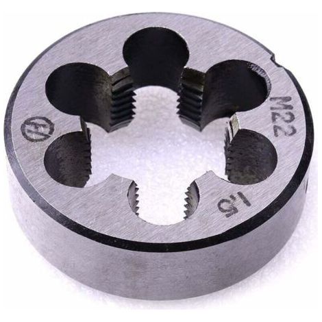Metric Dies,M22 X 1.5mm Metric Straight Thread Hand Die, 1pc (1/4)