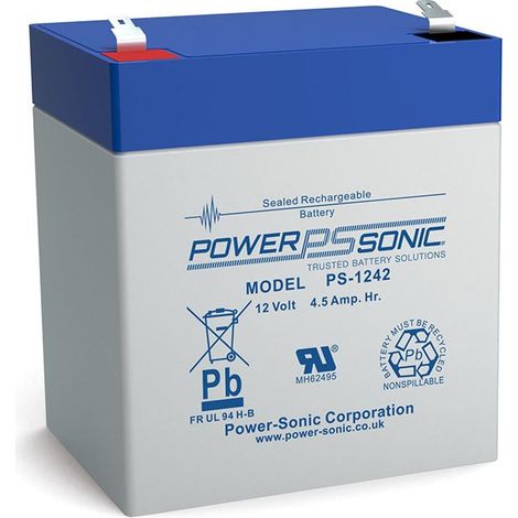 Batterie plomb 12V 4.5Ah PowerSonic PS-1242