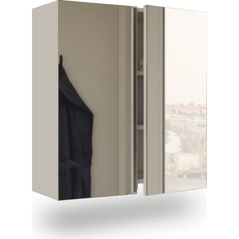 Armario camerino con espejo 60x65 cm Inspire Blanco Brillo (ancho) x 65cm (alto) (1/5)