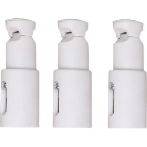 3 Pièces Fixations pour Radiateur Sèche Serviette, Support de Fixation pour Radiateur, Convient aux Radiateurs de Salle de Bains Droits ou Courbés (1/4)
