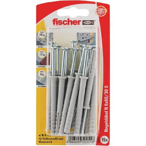 Tassello a chiodo Fischer con vite (15) FISCHER N660ZK