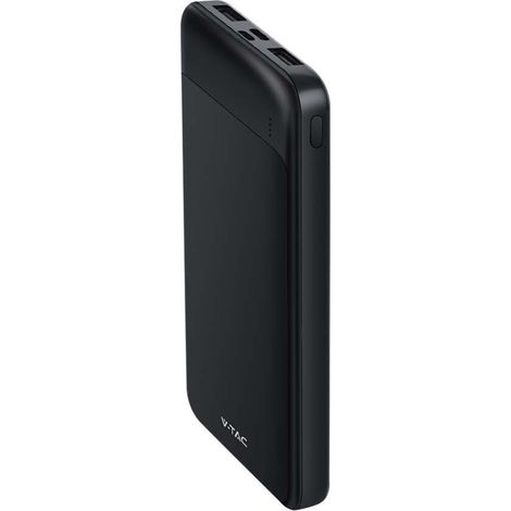 Batterie externe V-TAC 10 000 mAh, charge rapide PD 22,5 W, USB-A, USB Type-C, Micro USB (1/5)