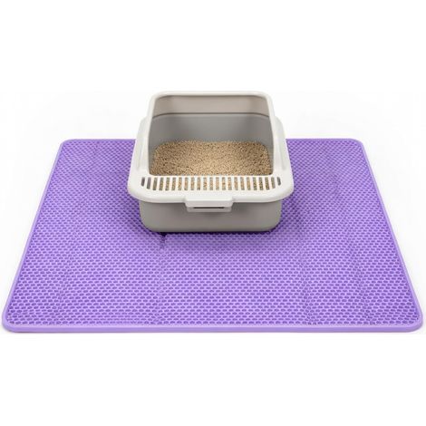 Tapis anti-sable pour bac à litière double couche épaissi modèle 26