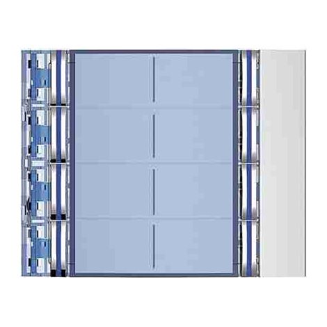 BTI352181 8-Tasten-Frontplatte in zweispaltiger Anordnung, Ganzmetall-Finish