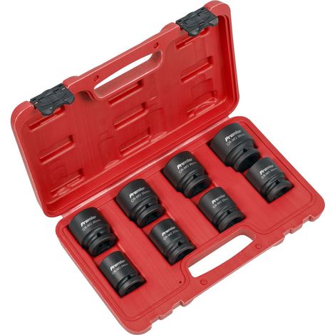 Sealey AK886 Premier Impact Socket Set 3/4""Sq Drive 8pc