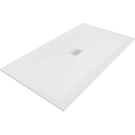 Mexen Hugo Duschwanne rechteckig SMC 200 x 100 cm, weiß, Abdeckplatte weiß - 42101020-W
