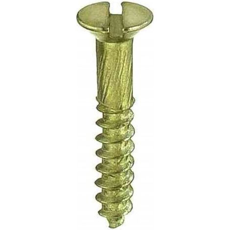 CONNEX - VITI PER LEGNO A TESTA PIENA SVASATA IN OTTONE 3,5X30MM 10PZ