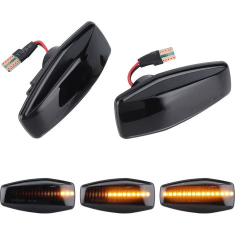 Feux de signalisation latéraux fumés dynamiques compatibles Hyundai i10 Getz Elantra (1/5)