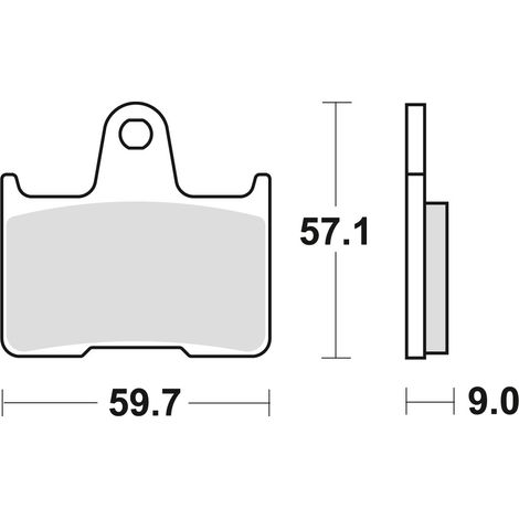 Pastillas de freno TRW ZF KH254 sinter street suzuki gsxr 600 04-05, gsf 650 05-06, gsxr 750 04-05, gsxr 1400 01-07, traseras