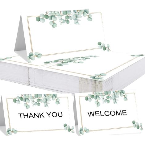 Lot de 50 marque-places pour table – Cartes de nom pour mariage, anniversaire, fête de Noël (1/5)
