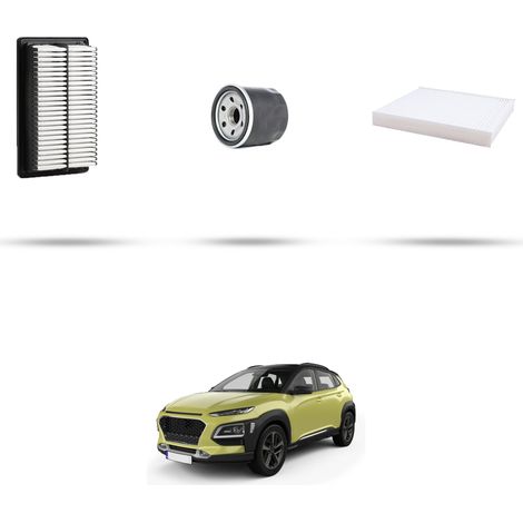 Kit tagliando 3 filtri compatibile con Hyundai Kona 1.6 T-GDI 130kw dal 2017 (1/5)