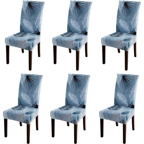housse De Chaise Extensible 6 Pices, Housse De Salle  Manger Amovible Lavable Housse De Chaise Pour Salle  Manger Bouquet De Mariage Moderne, Htel (1/5)